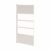 Badwand VM Go Nero Deco 85×145 cm Scharnierend Wit Profiel 5 mm Veiligheidsglas Go by Van Marcke | 5400222300547