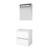 Basic Premium 46 badmeubelset met spiegelkast met geïntegreerde LED verlichting, greeploze wastafelonderkast met 2 lades en acryl wastafel zonder | 8718835113155