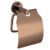 Best Design Toiletrolhouder Dijon Met Klep PVD Brons | 8719323069084