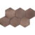 Hexagon Dune Icon 28×16.2 cm Copper Dune Ceramics | 8430705192465