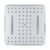 Hoofddouche VM Bisa Vierkant 1/2 Inch 1 Stand 20×20 cm Antikalk Waterbesparend Chroom VM Go | 5400221913267