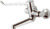Ideal Standard Ceraplus wandkraan m. koppelingen m. uitloop 15cm m. hendel 23cm HOH=15cm veilige sluiting over koud chroom | 3800861004592