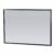 Spiegel Topa Silhouette 100x70x2.5 cm Aluminium Zwart Sanitop | 8719304445913