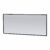 Spiegel Topa Silhouette 160x70x2.5 cm Aluminium Zwart Sanitop | 8719304445944