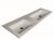 Sub Online flatpack badmeubelset met onderkast met acryl wastafel zonder kraangaten met spiegel 120x55x46cm, mat antraciet |