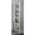 Sub Online greeploze hoge kast met 2 deuren 145 x 30 x 30 cm, hoogglans wit |