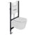 Toiletset Van Marcke Combo Up Pureflow Rimless Hang Wit Go by Van Marcke | 5400220800469