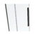 Van Rijn softclose schuifdeur 200 x 118-119 cm, 8 mm rookglas, inclusief greep, chroom | 8720297312465