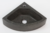 Wiesbaden B-stone hoekfontein met kraangat zonder overloop 30 x 30 cm, zwart – 39.3503 | 8718858076130